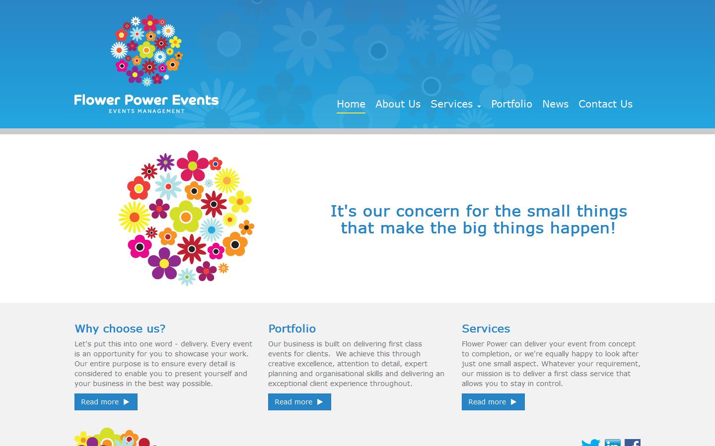 Flower Power Events Website