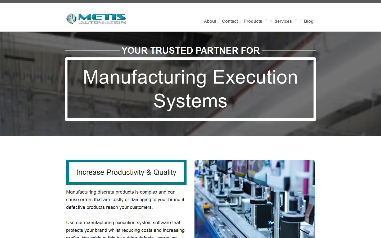 Metis Automation Ltd Website