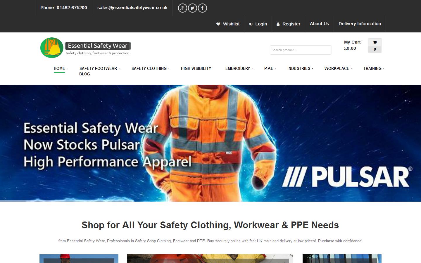 Essential Safety Wear Website