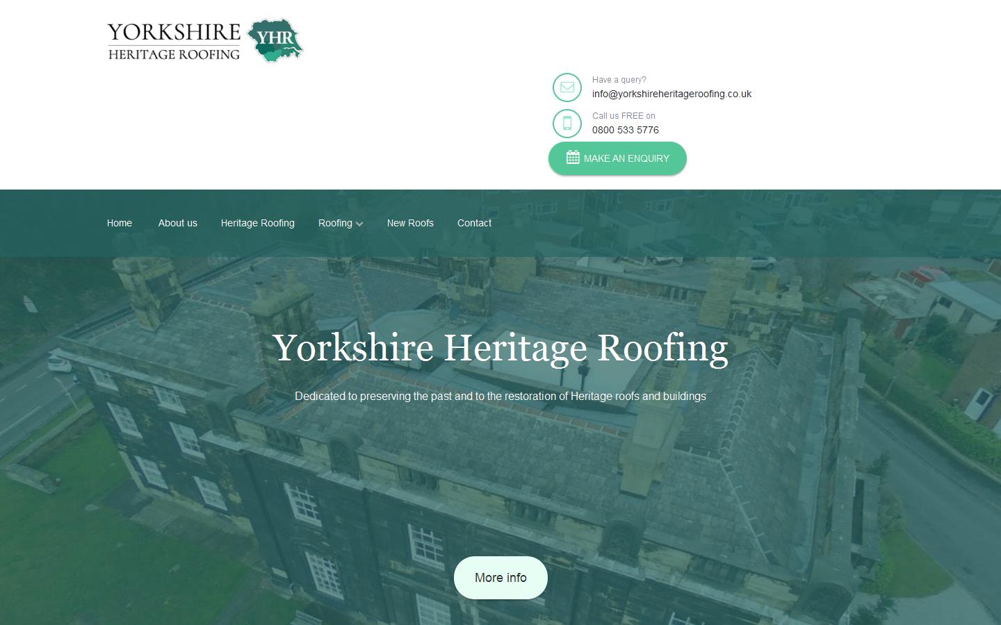 Yorkshire Heritage Roofing Website