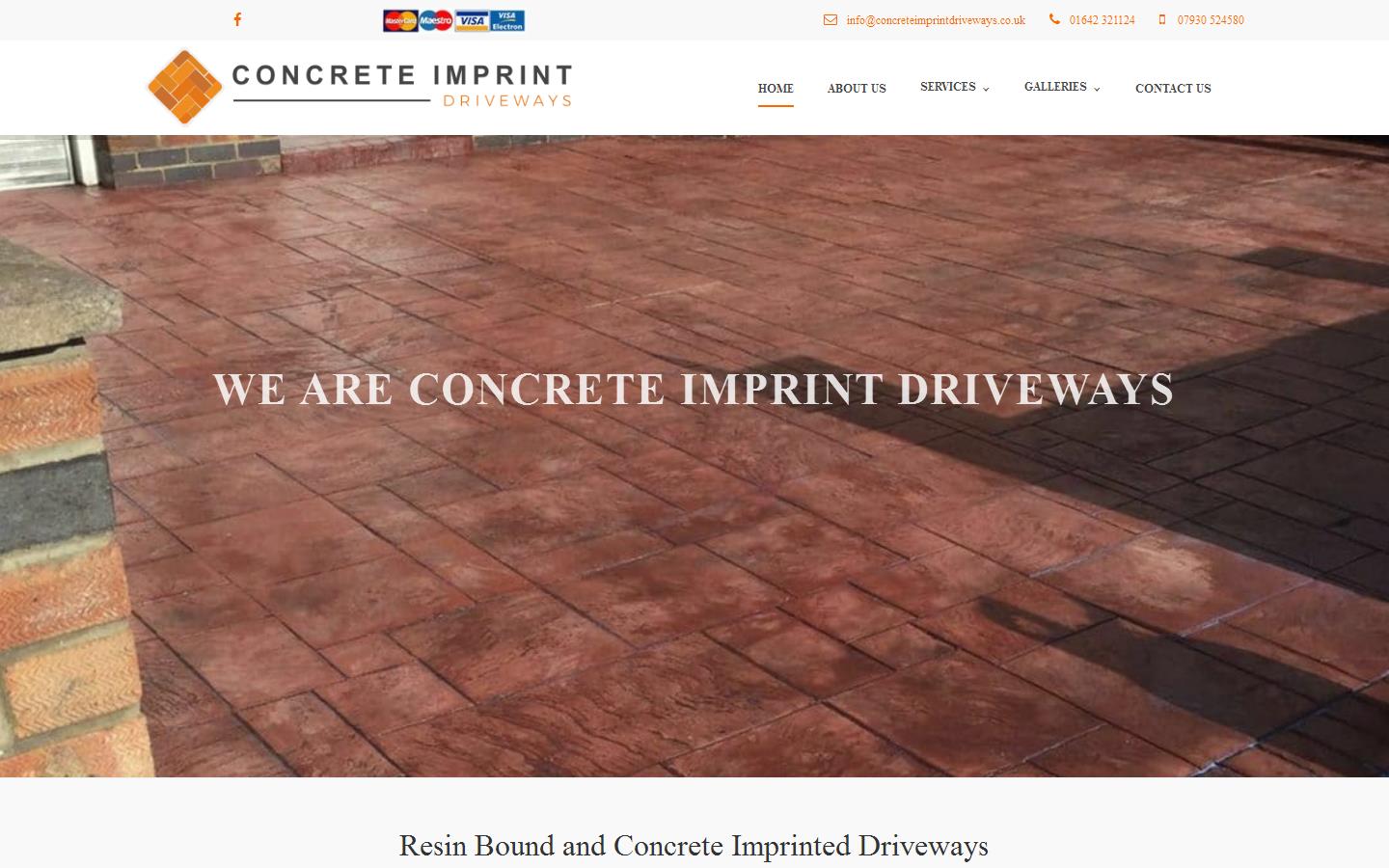 Concrete Imprint Driveways Website