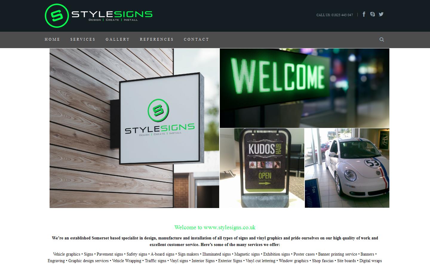 Style Signs Website