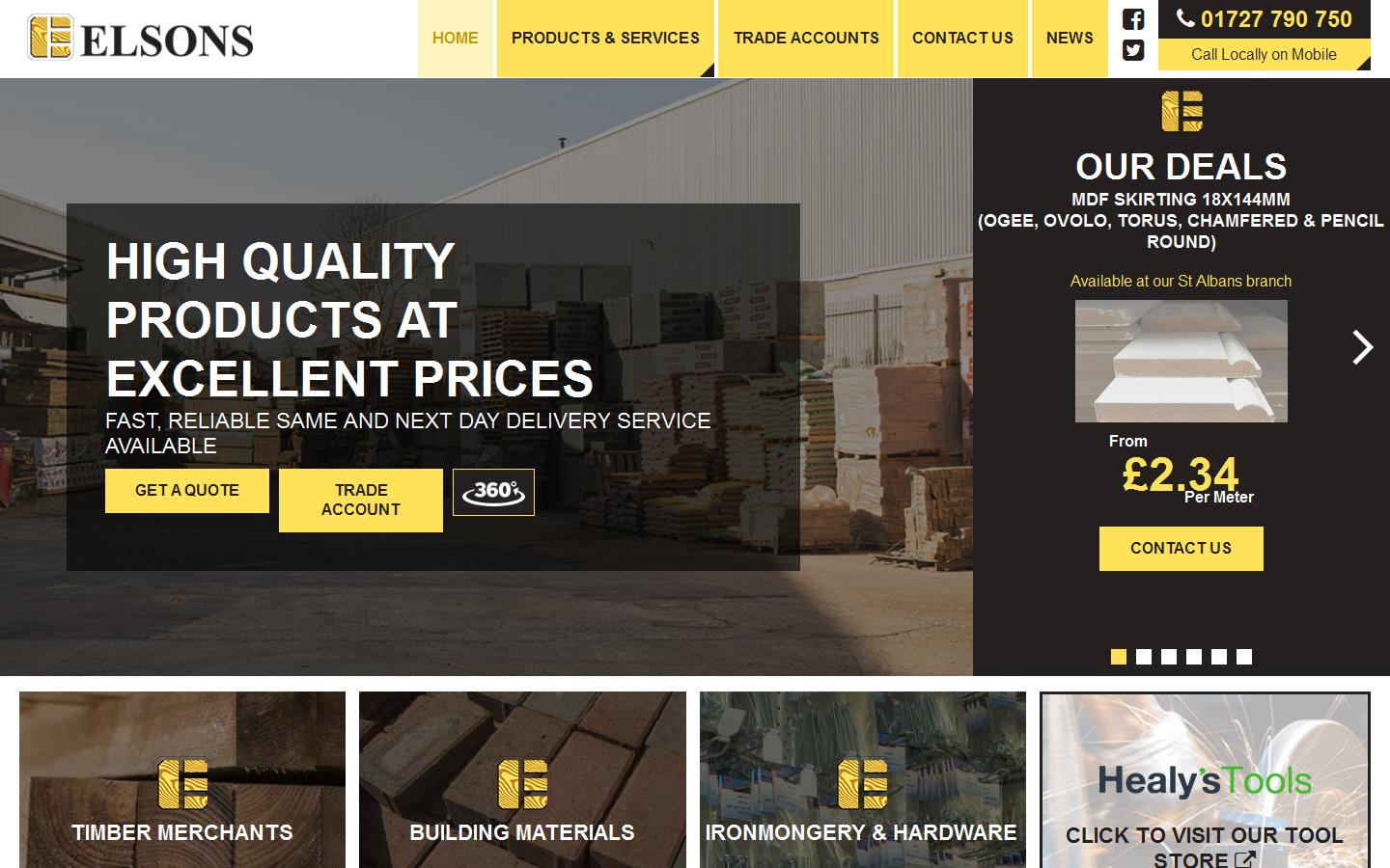 E D Elson Ltd Website