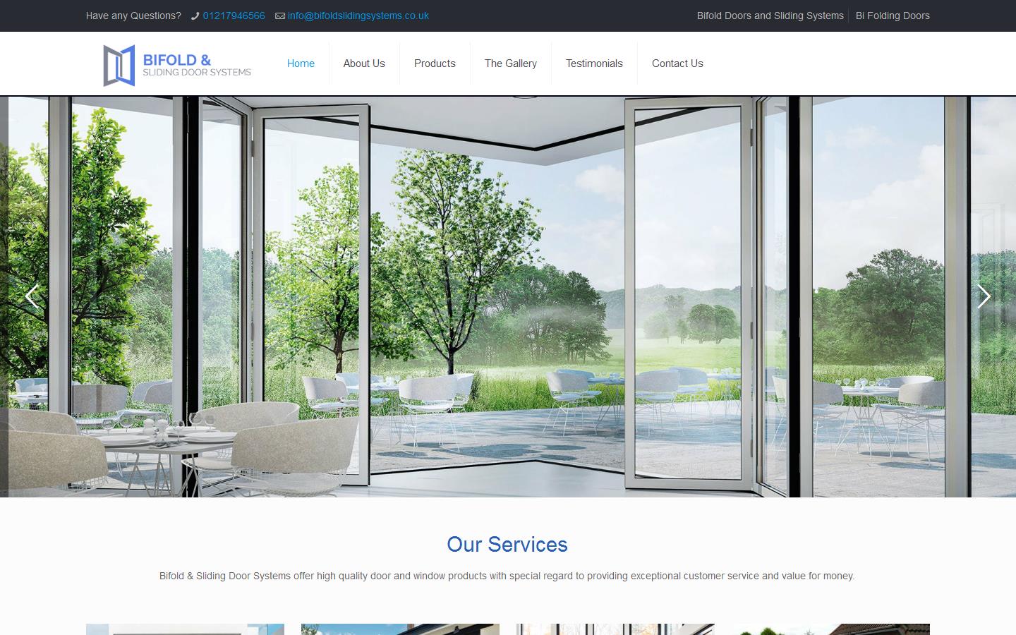 Bifold & Sliding Door Systems Website