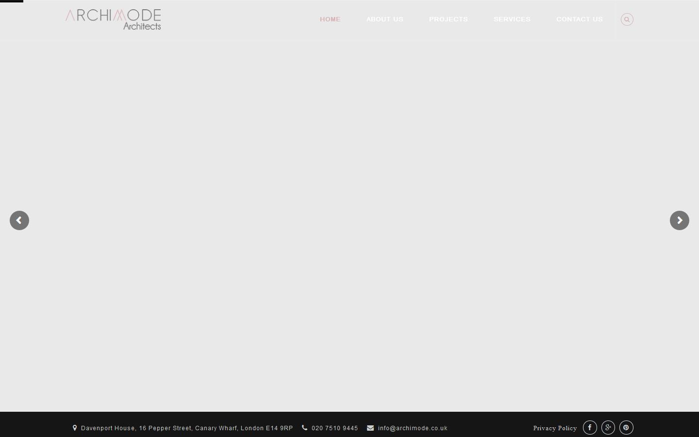 Archimode Architects Website