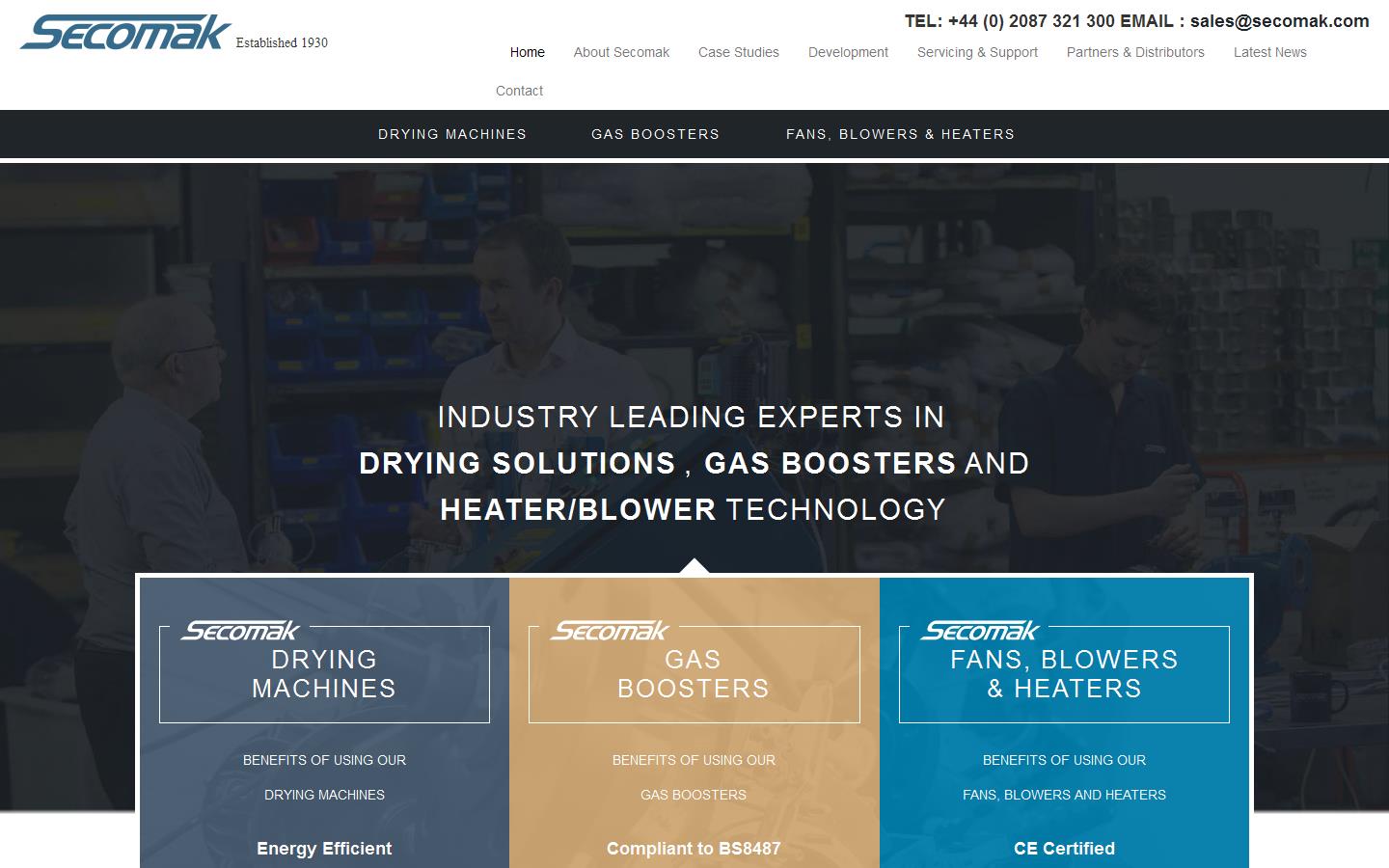 Secomak Ltd Website