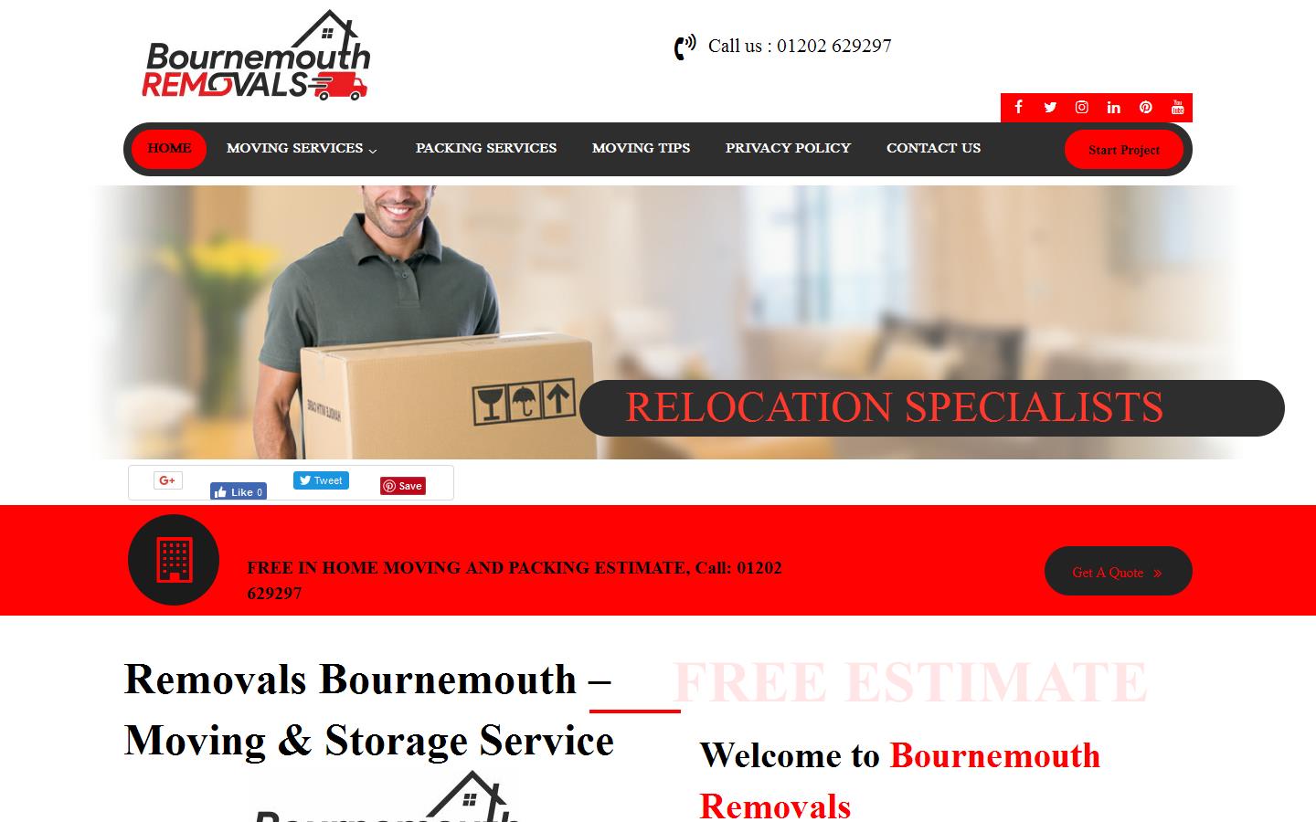 Bournemouth Removals Website