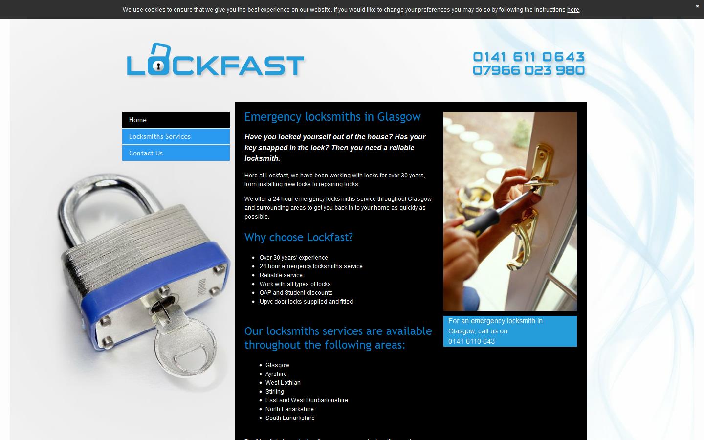 Lockfast (GLW) Ltd Website