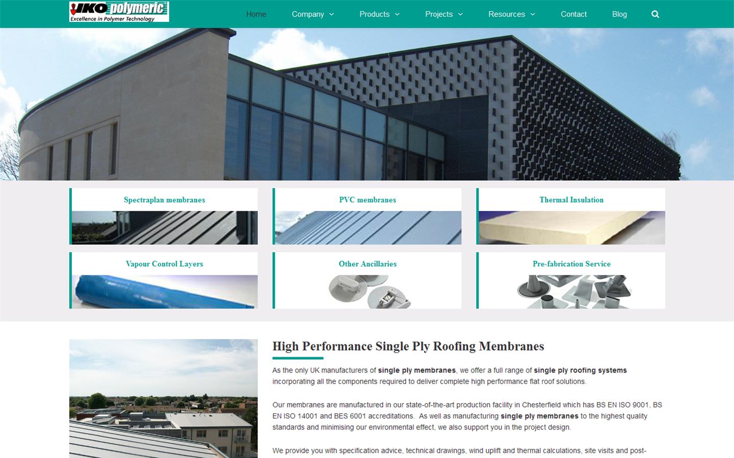 IKO Polymeric Website