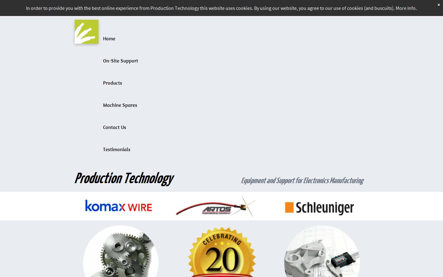 Production Technology Ltd Website