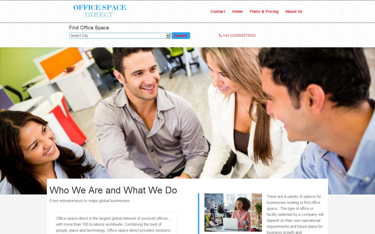 Office Space Direct Website