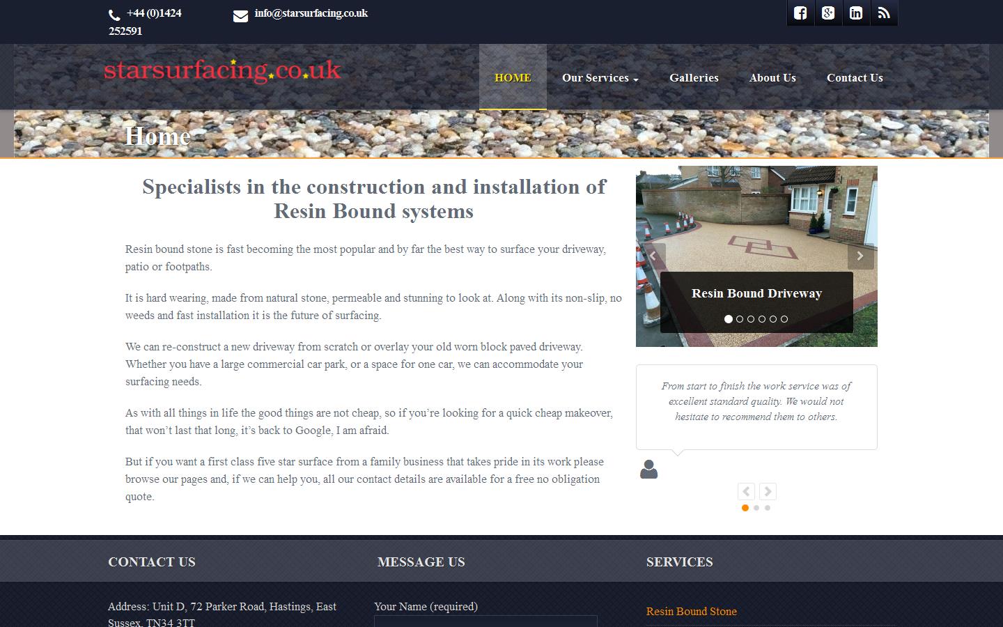 Star Surfacing Ltd Website