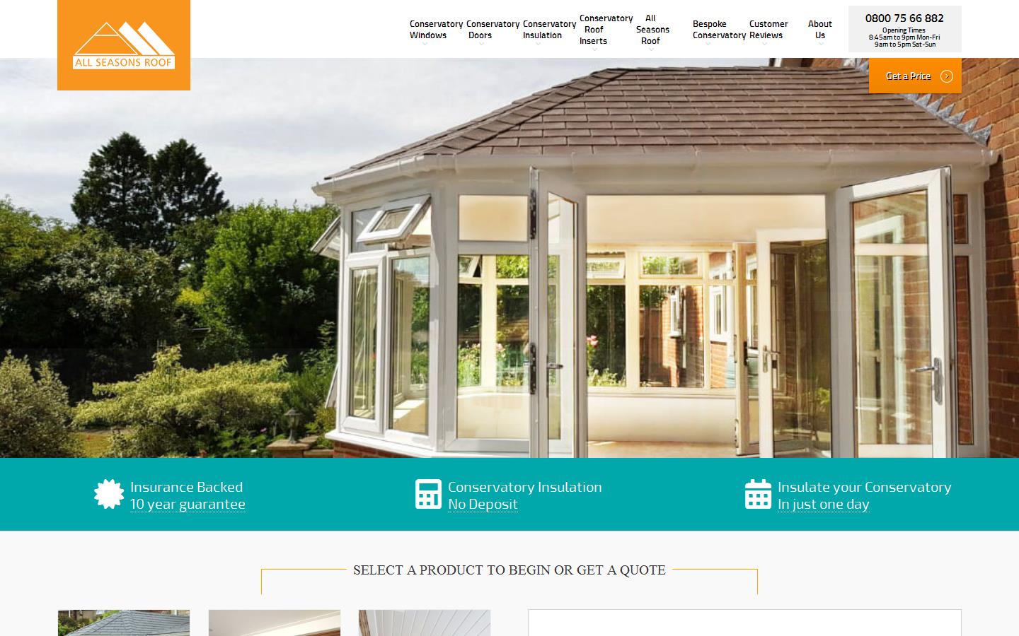 All Seasons Roof Website