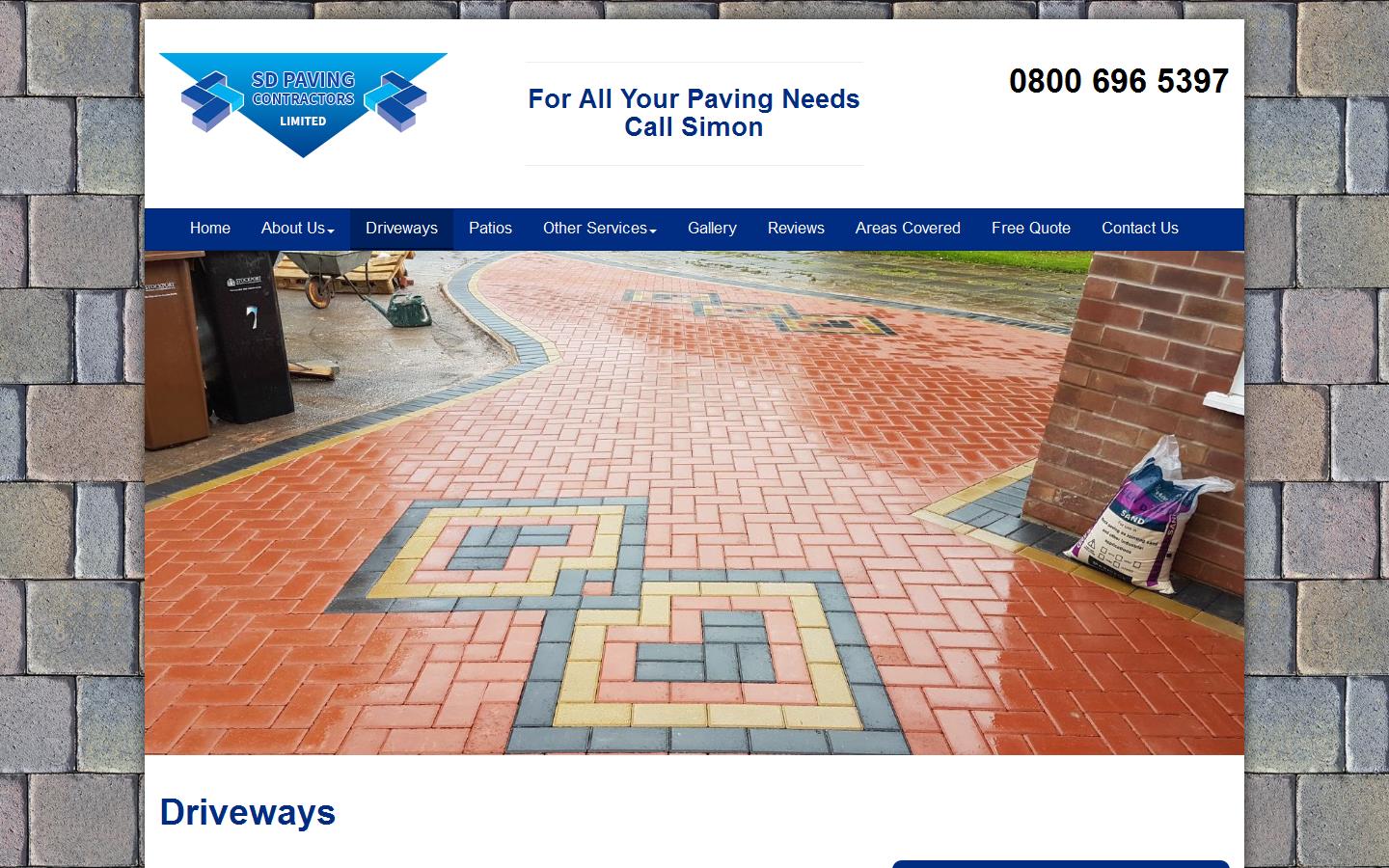 SD Paving Contractors Ltd Website