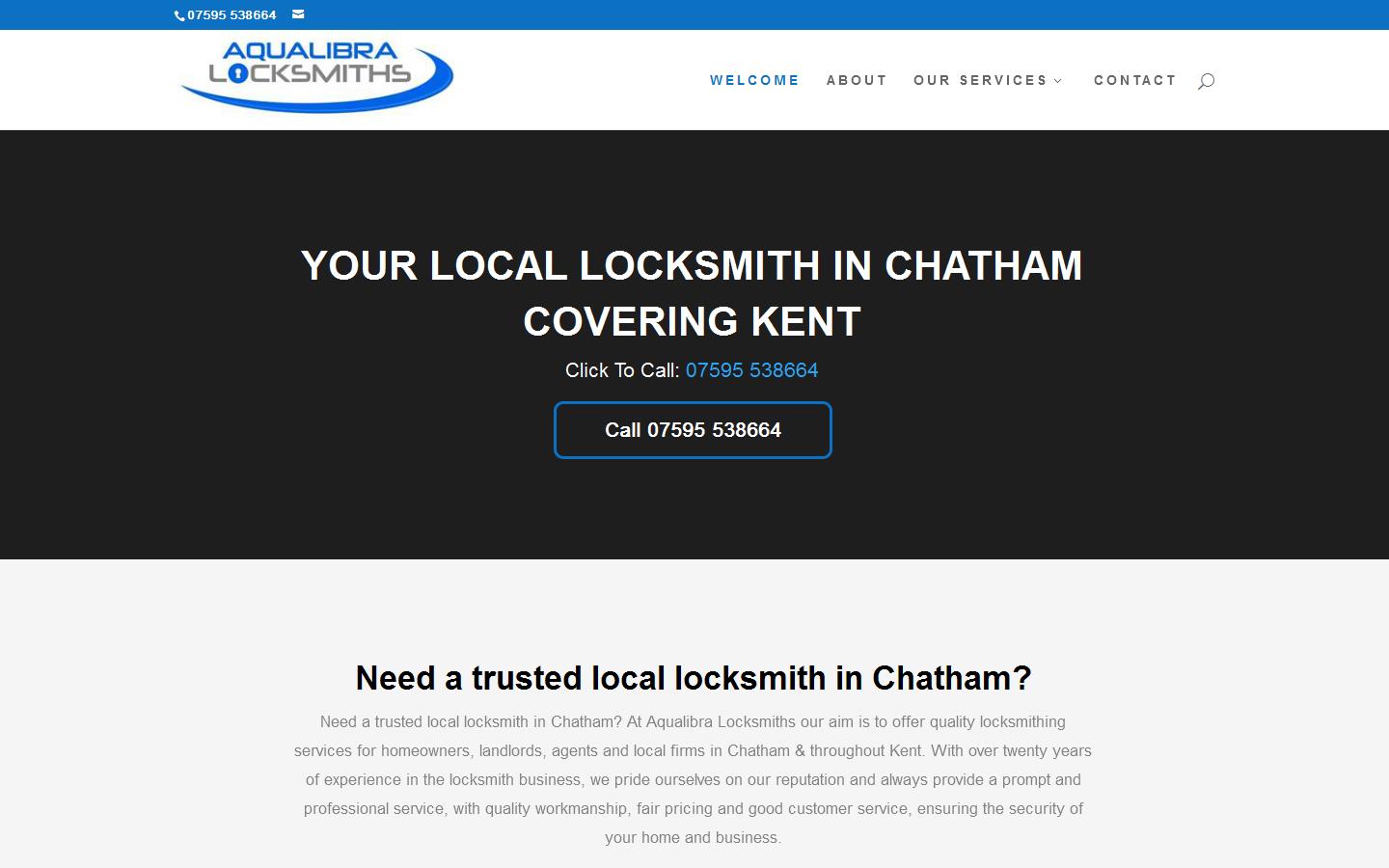 Aqualibra Locksmiths Website