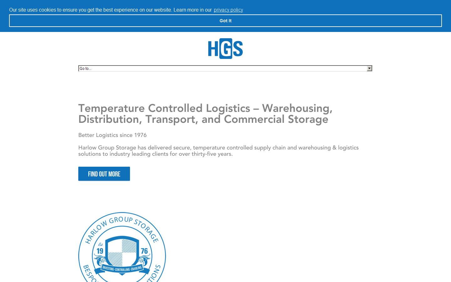 Harlow Group Storage Ltd Website