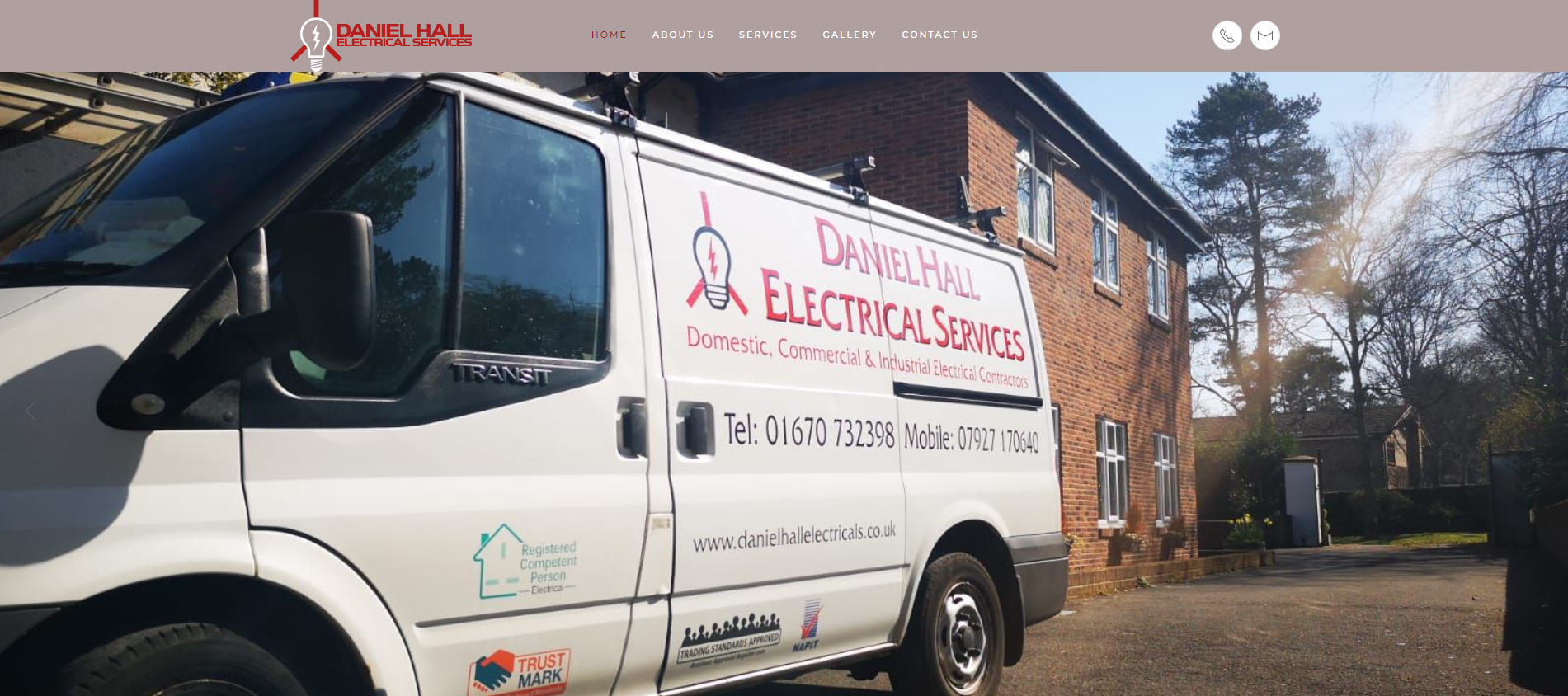Daniel Hall Electrical Services Website