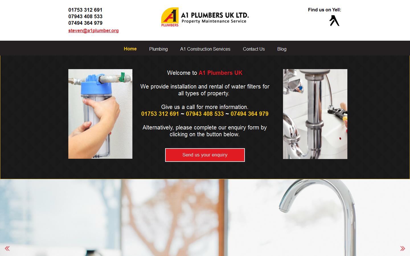 A1 Plumbers uk Website