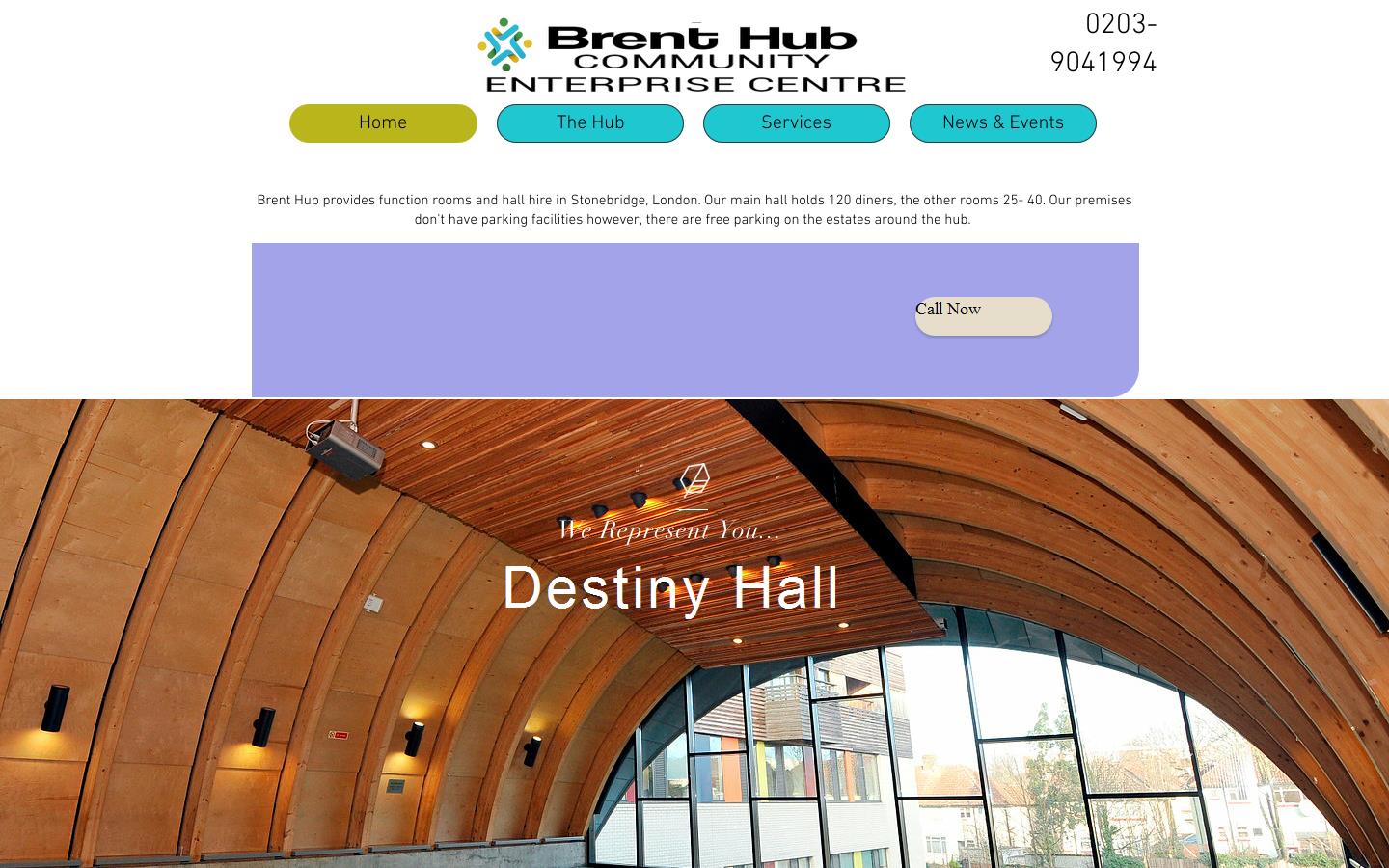 Brent Hub Community Enterprise Centre Website
