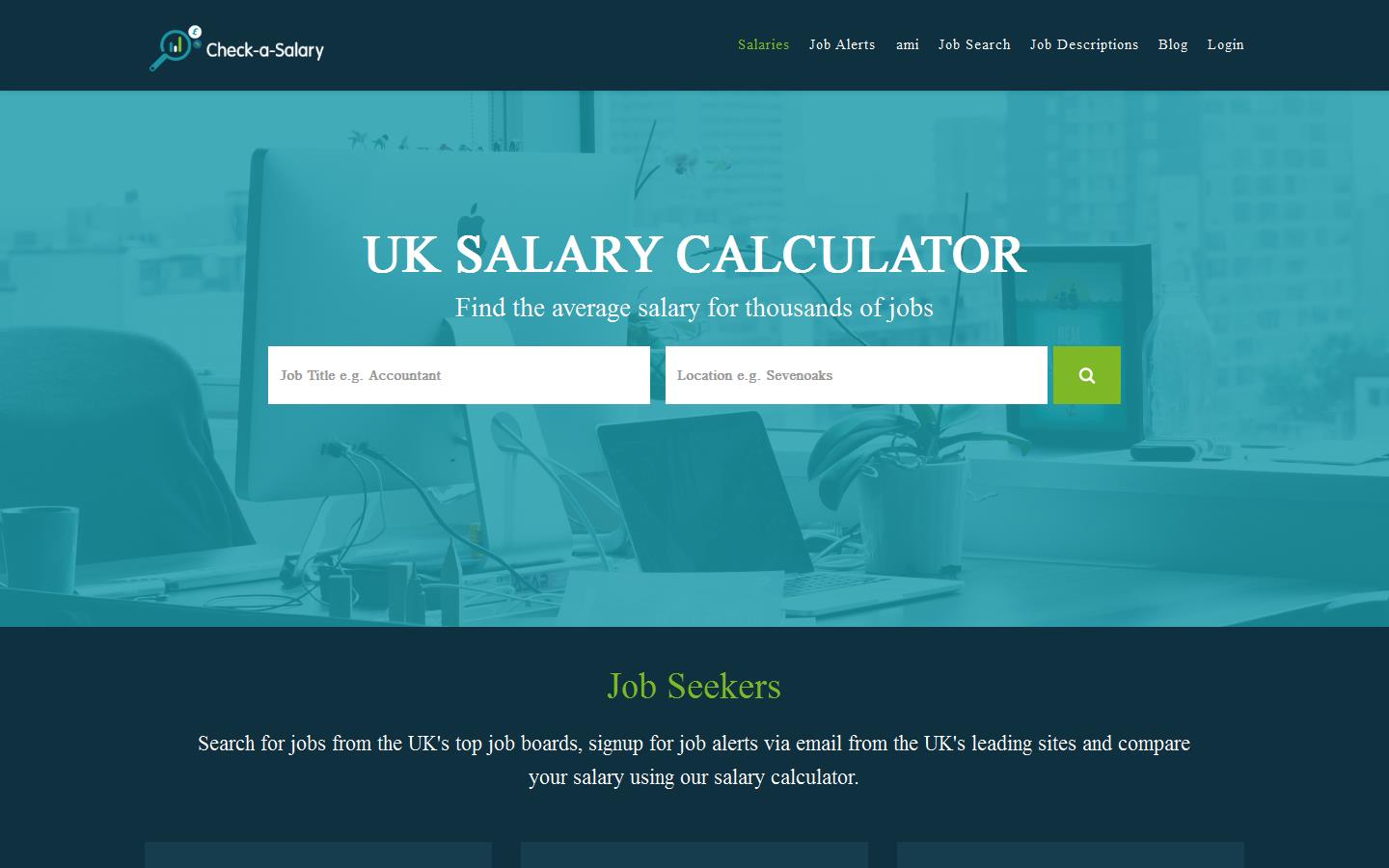 Check-a-Salary Website