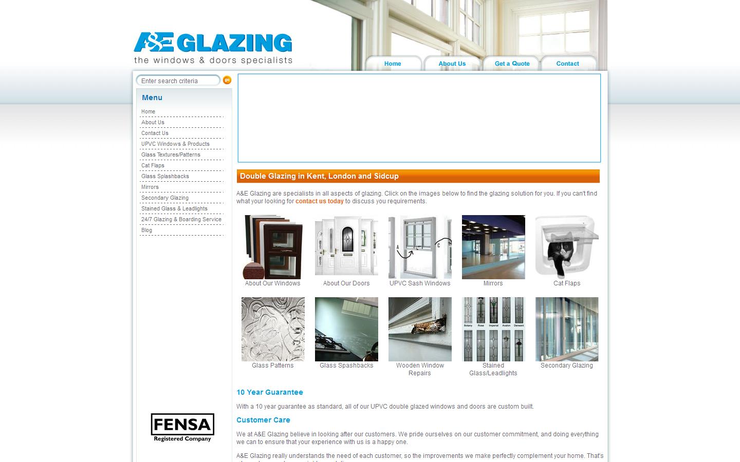 AE Glazing Website