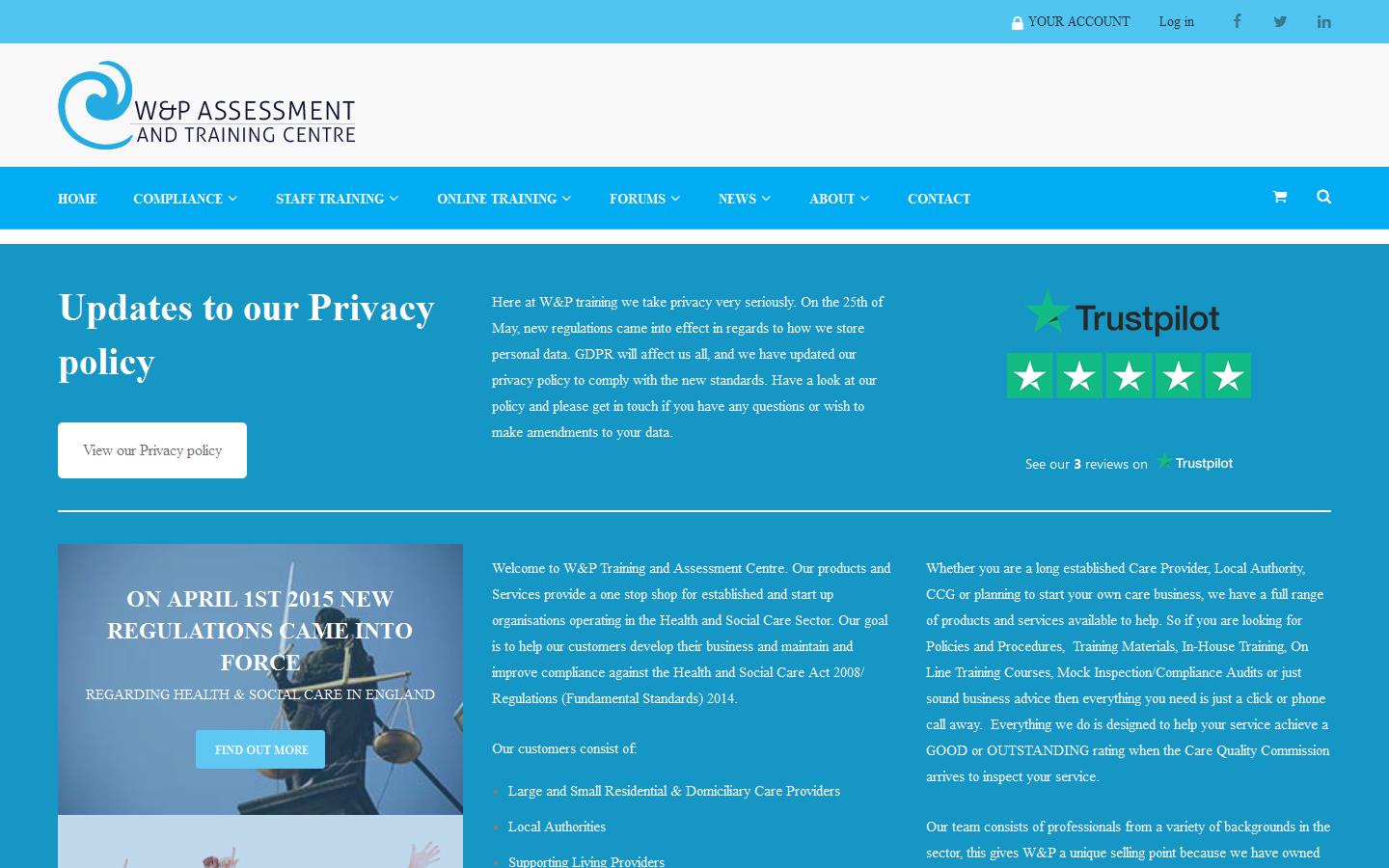 W&P Training Website