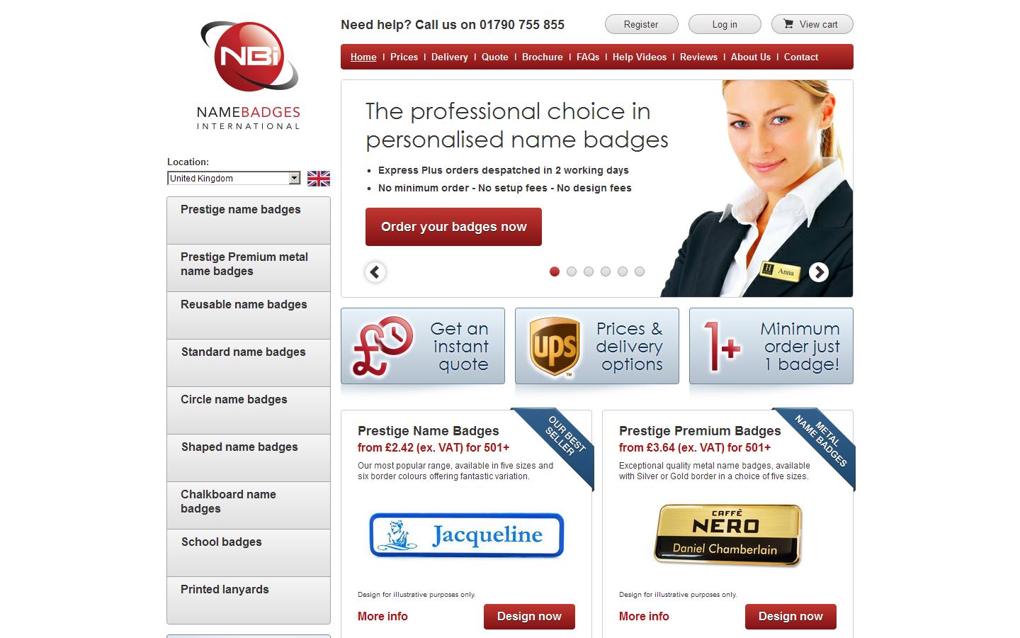 Name Badges International Website