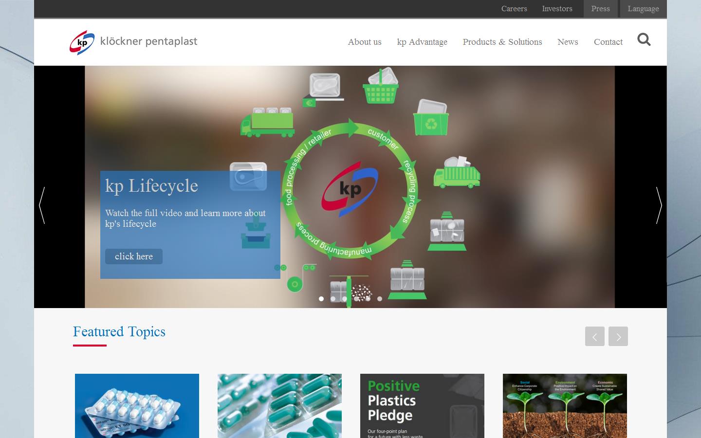 Klockner Pentaplast Website