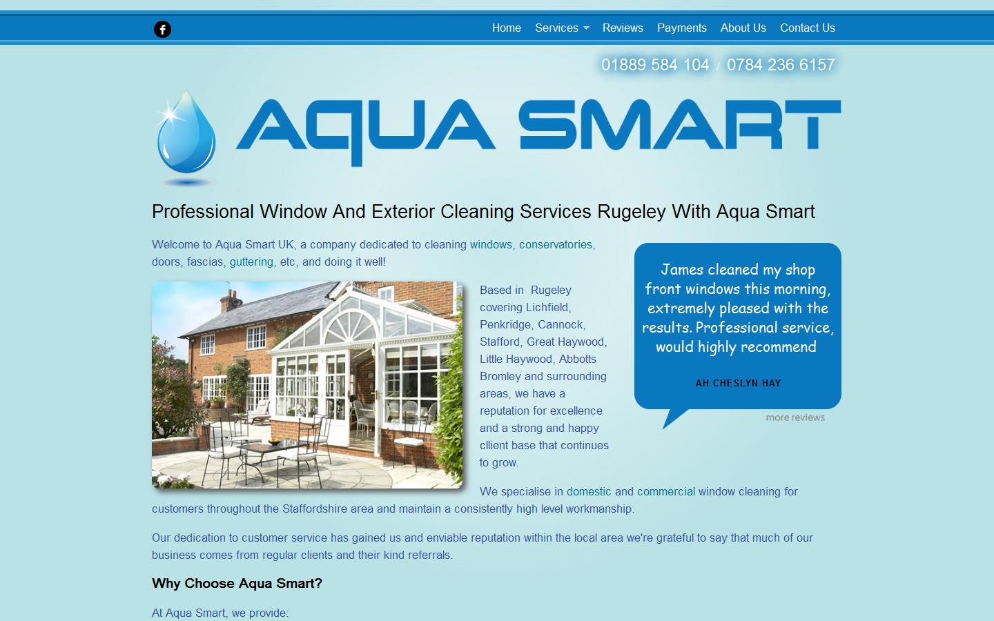 Aqua Smart UK Website