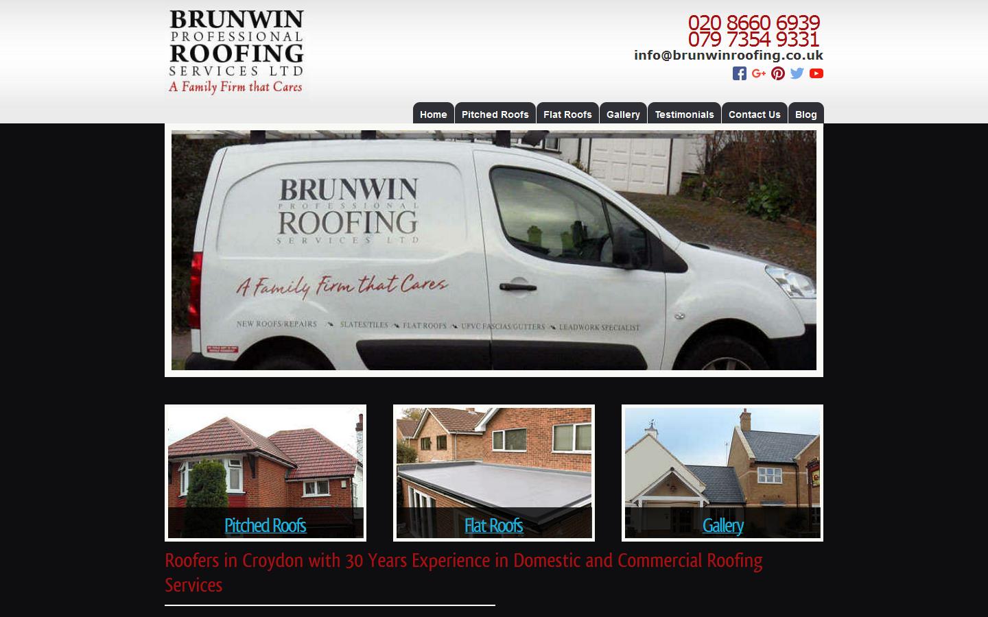 Brunwin Professional Roofing Services Ltd Website