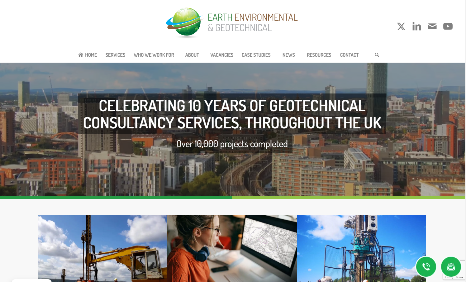 Earth Environmental & Geotechnical Ltd Website