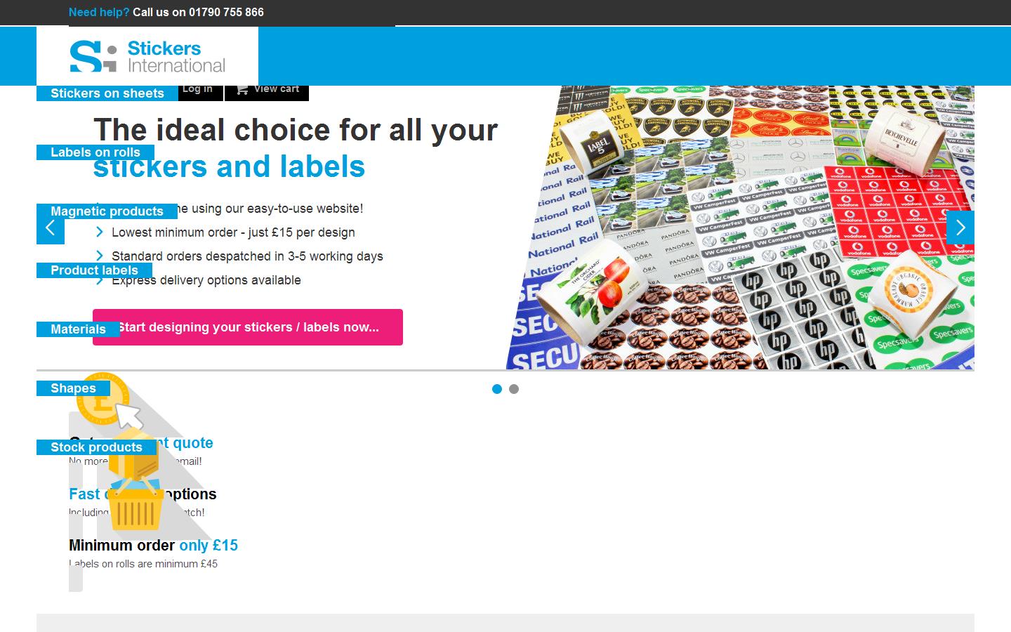 Stickers International Website