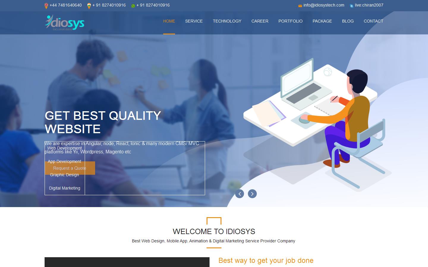 idiosystech.com Website