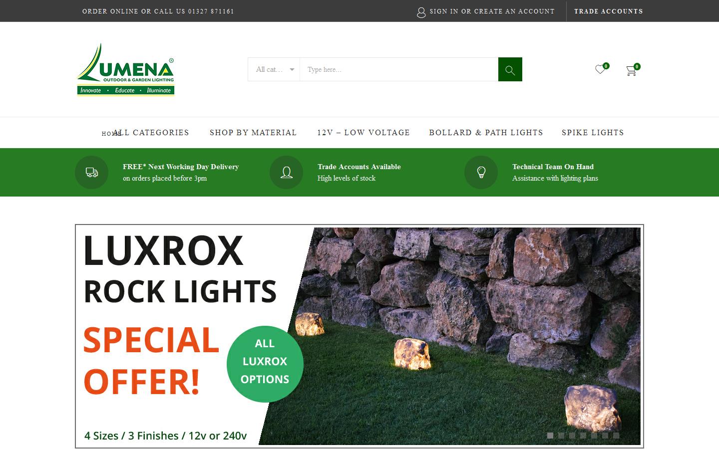 Lumena Lights Ltd Website