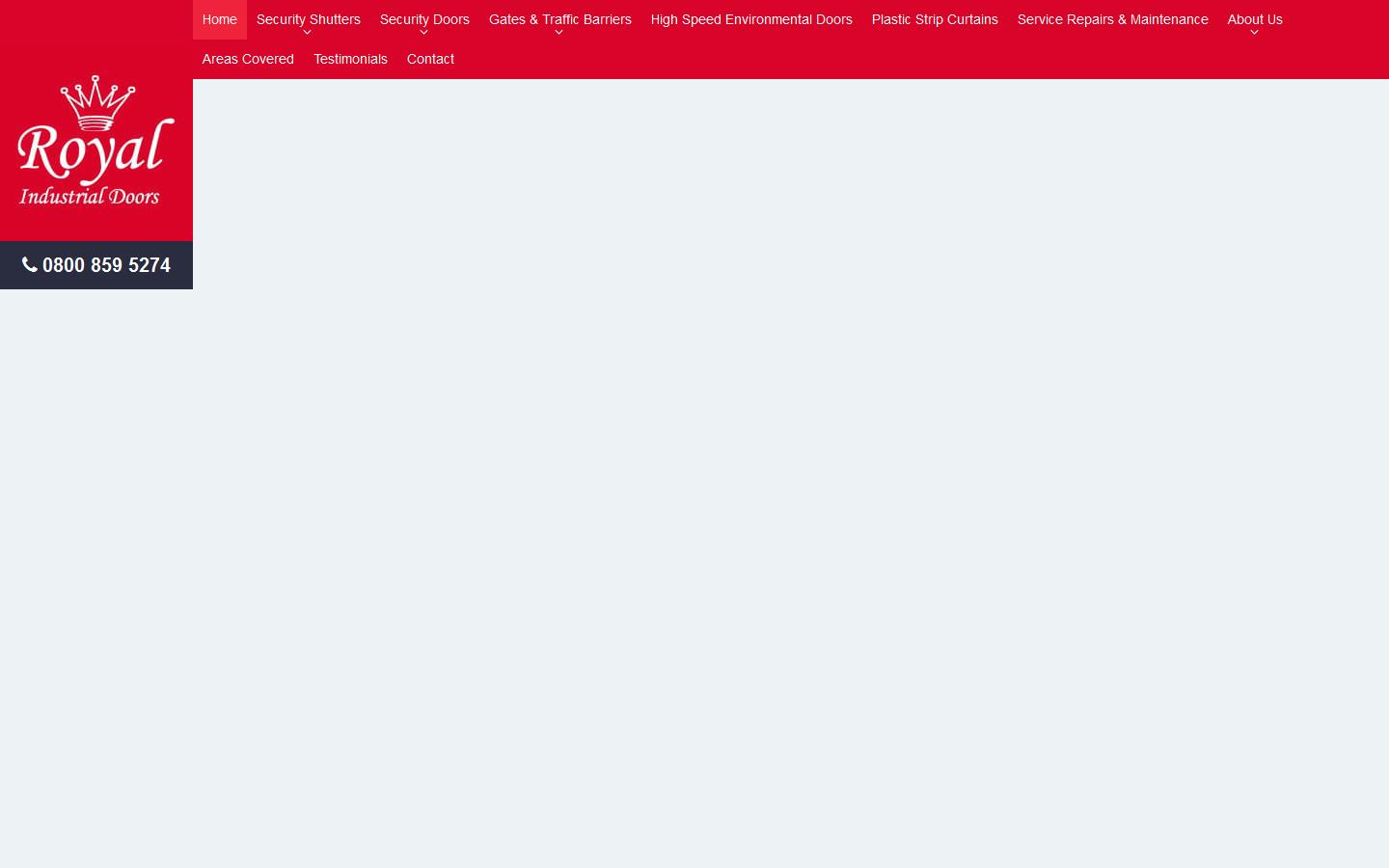 Royal Industrial Doors  Website