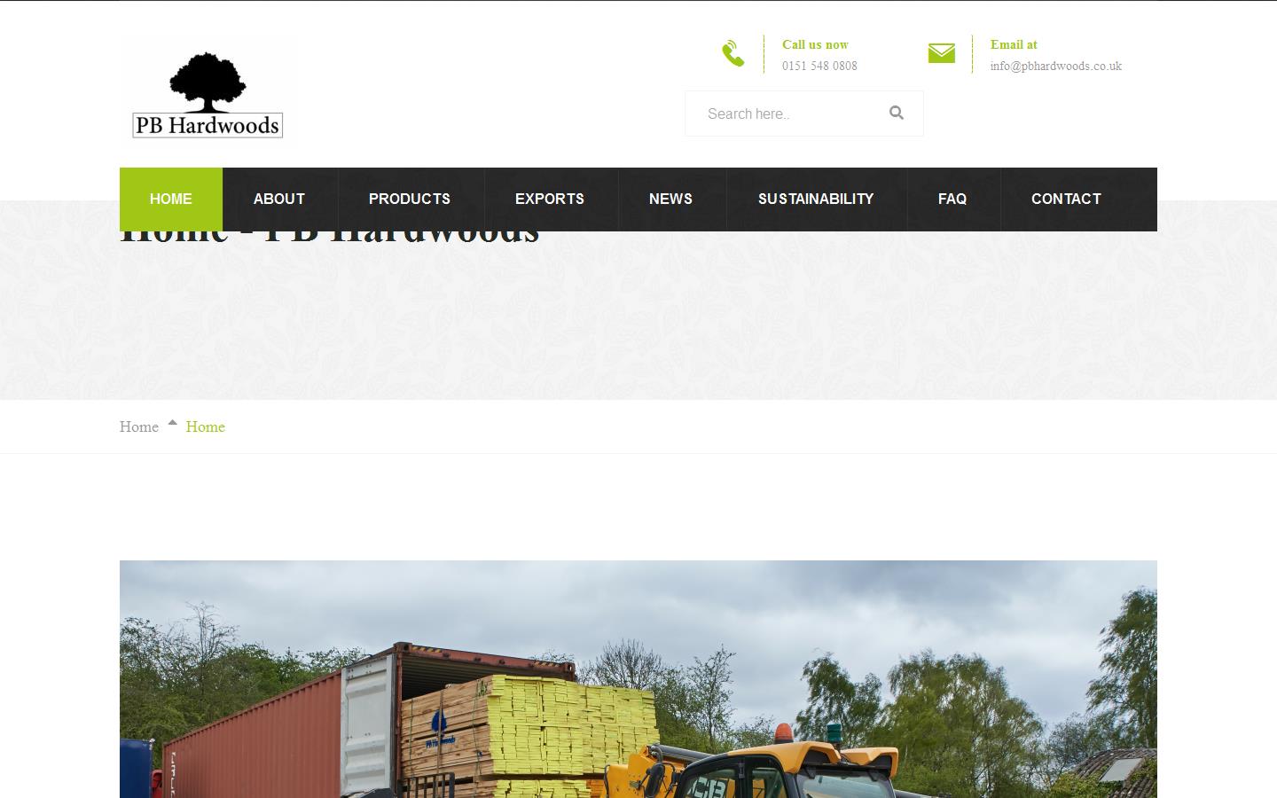 PB Hardwoods Website