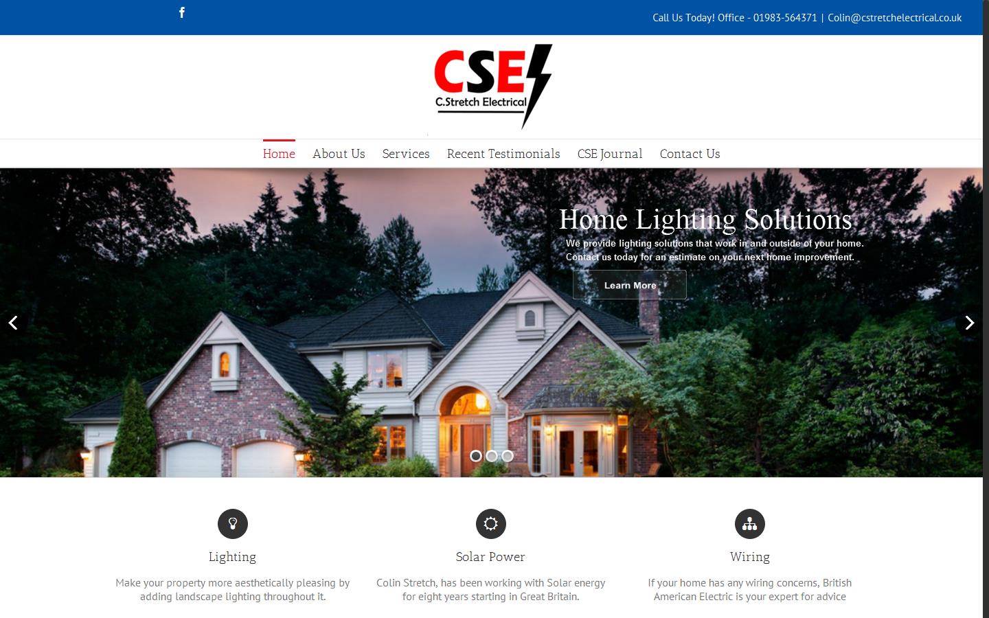C. Stretch Electrical Contractors Website