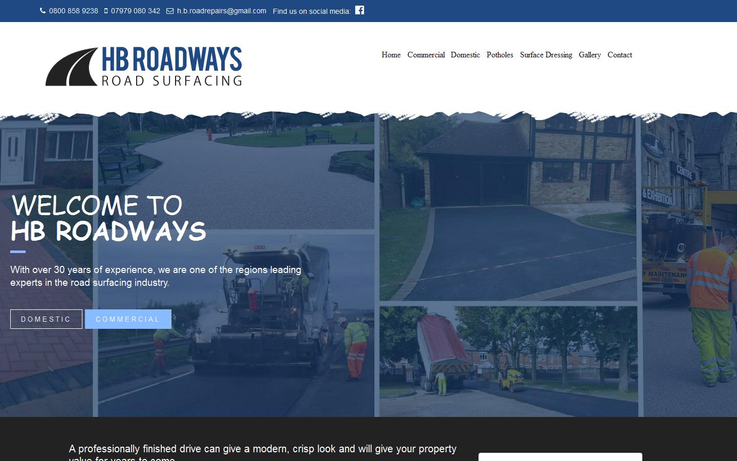 HB Roadways Website