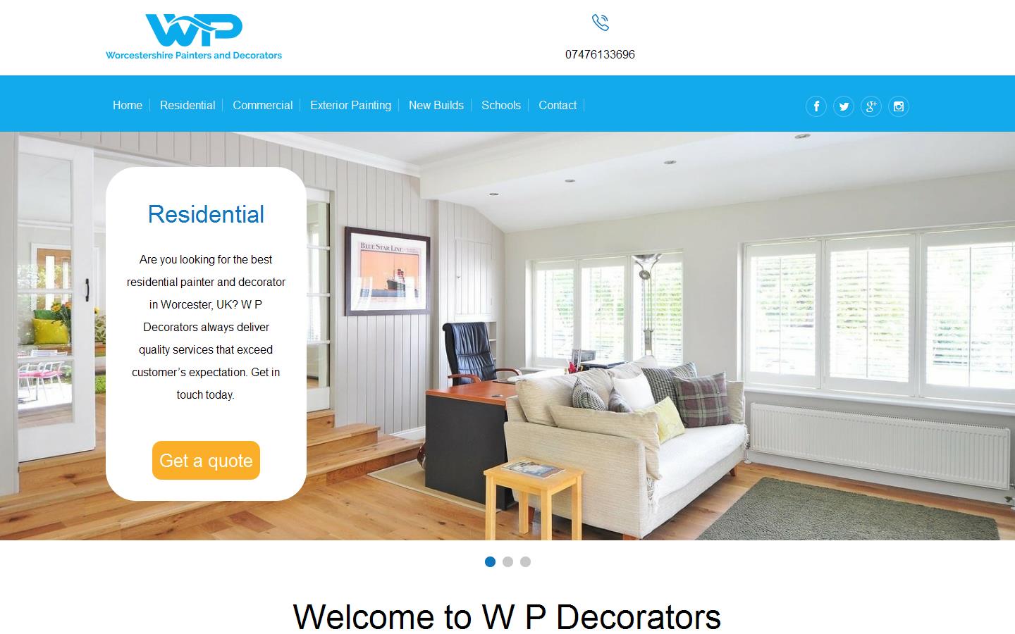 W P Decorators Website
