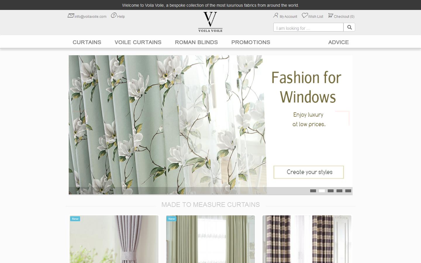 Voila Voile Ltd Website