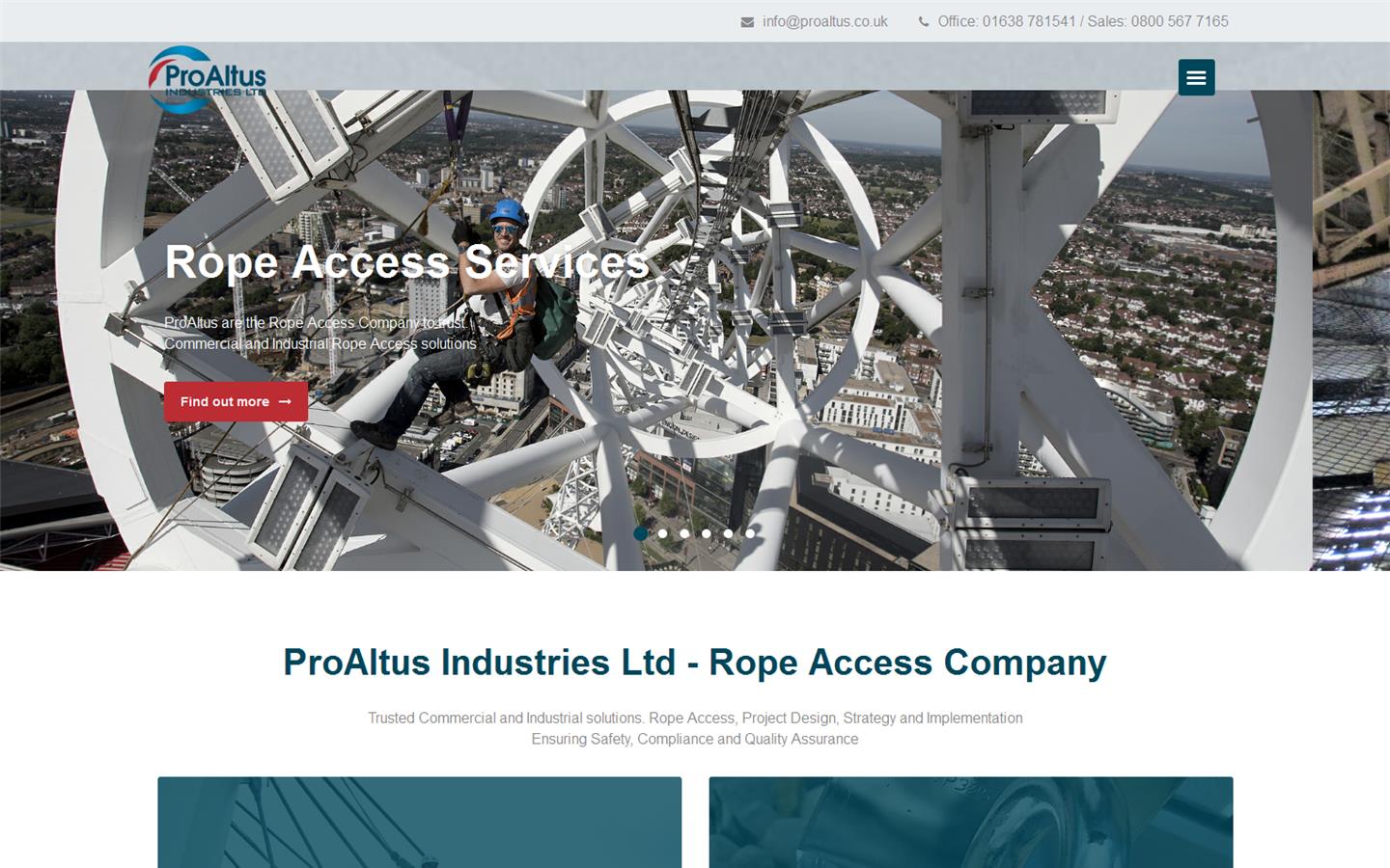 ProAltus Industries Ltd Website