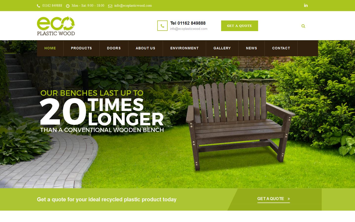 Eco Plastic Wood Website