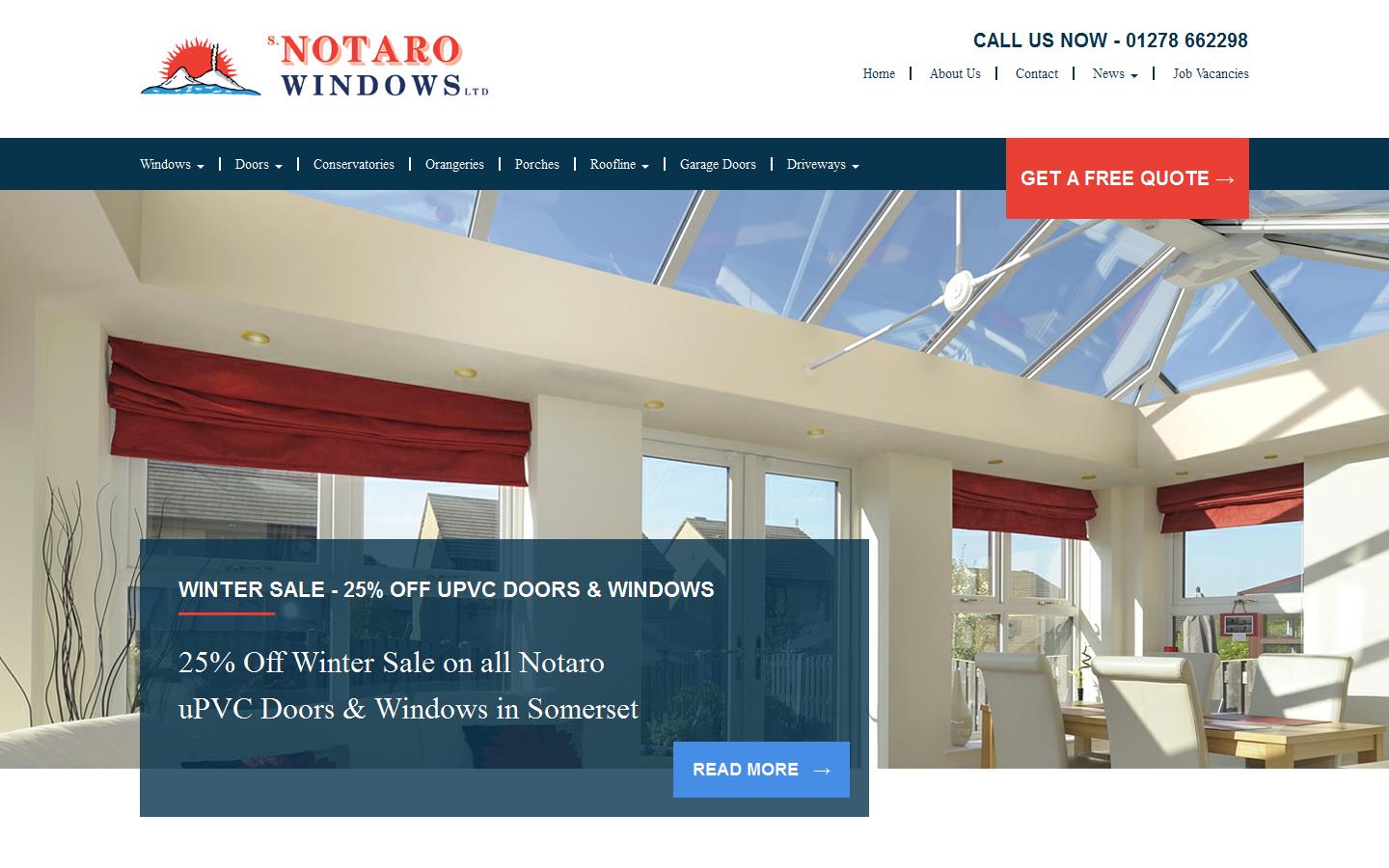 S Notaro Windows Ltd Website