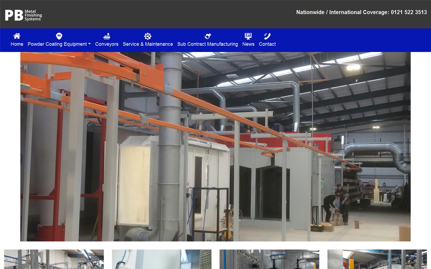 PB Metal Finishing Engineers Website