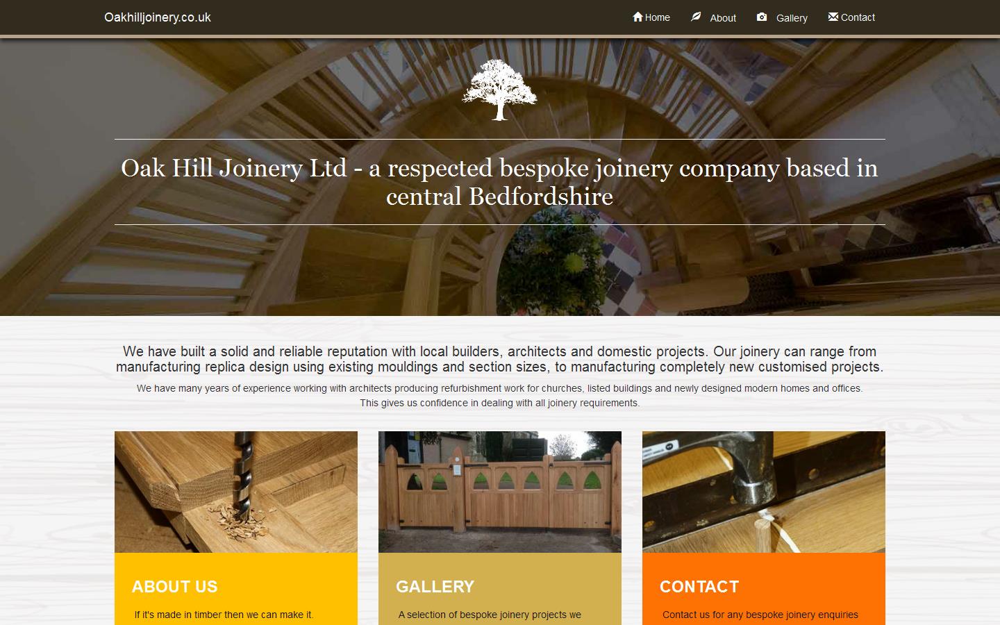 Oak Hill Joinery Ltd Website