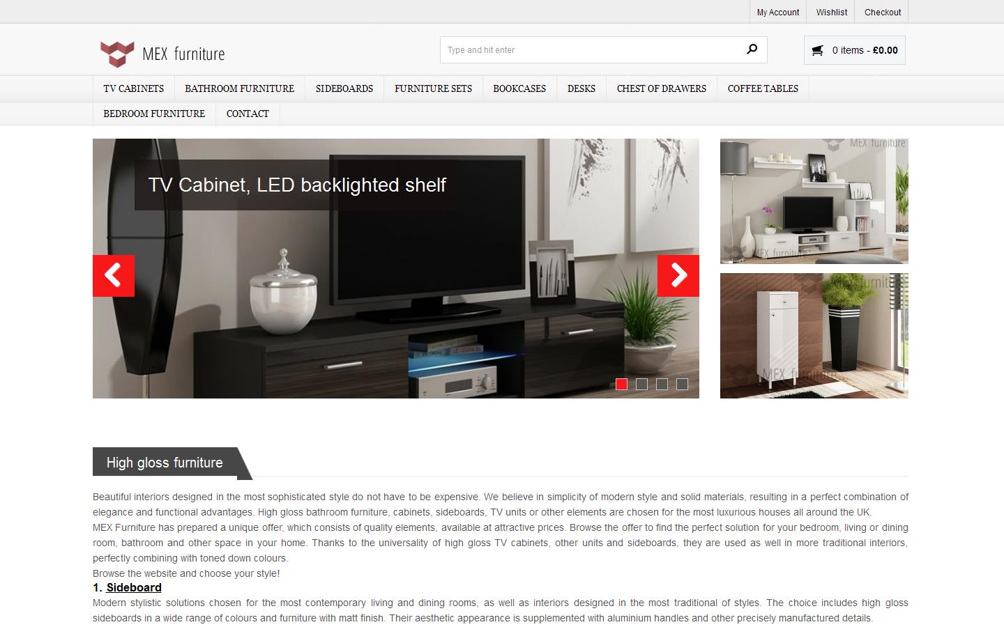 Mex Furniture Ltd Website