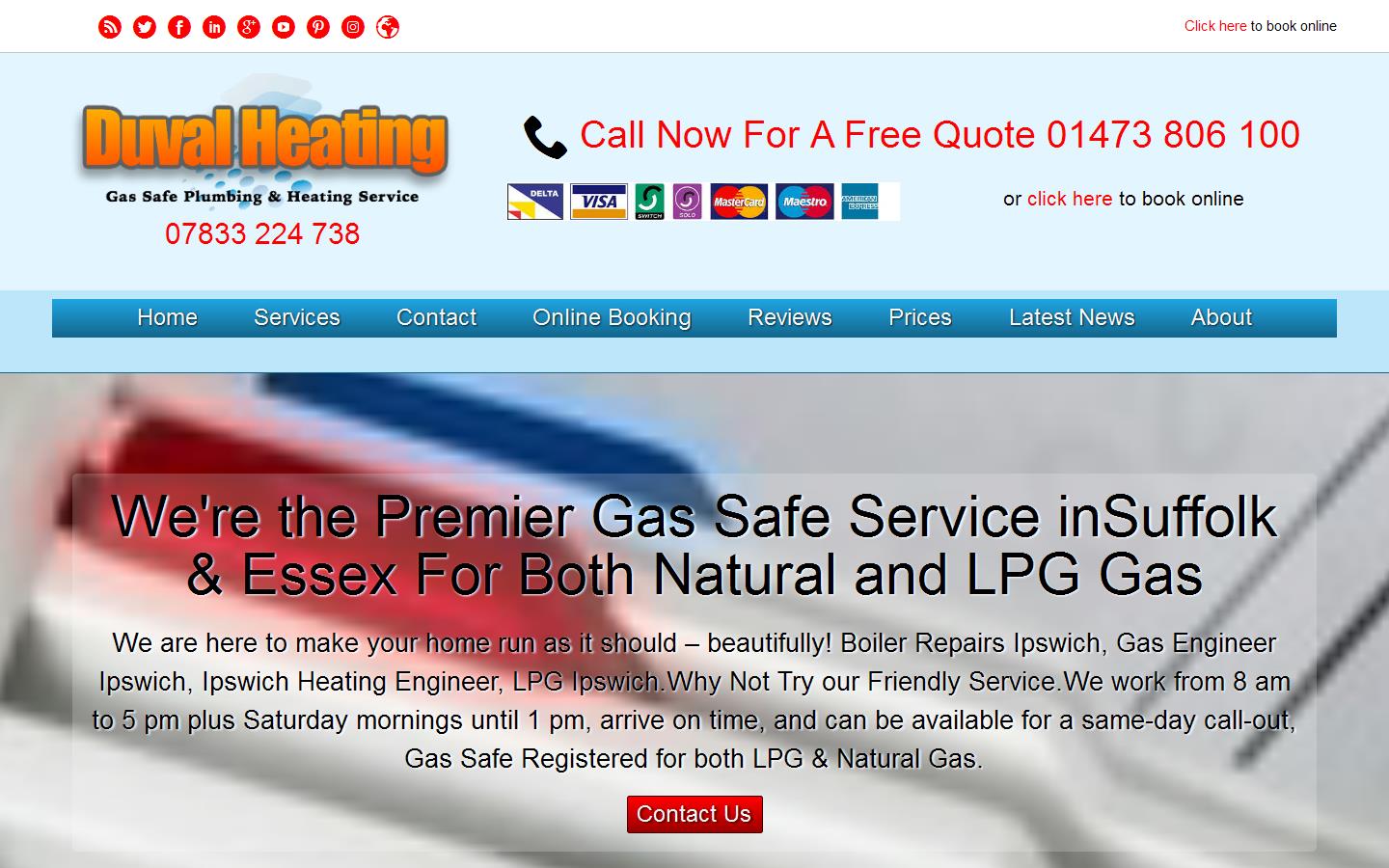Duval Heating Website