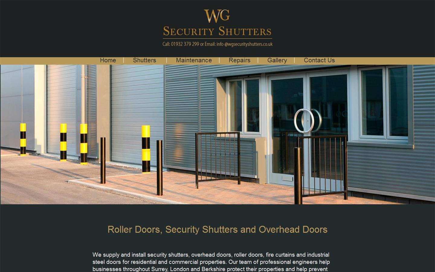 WG Security Shutters Website