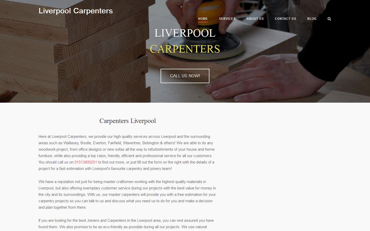 Liverpool Carpenters Website