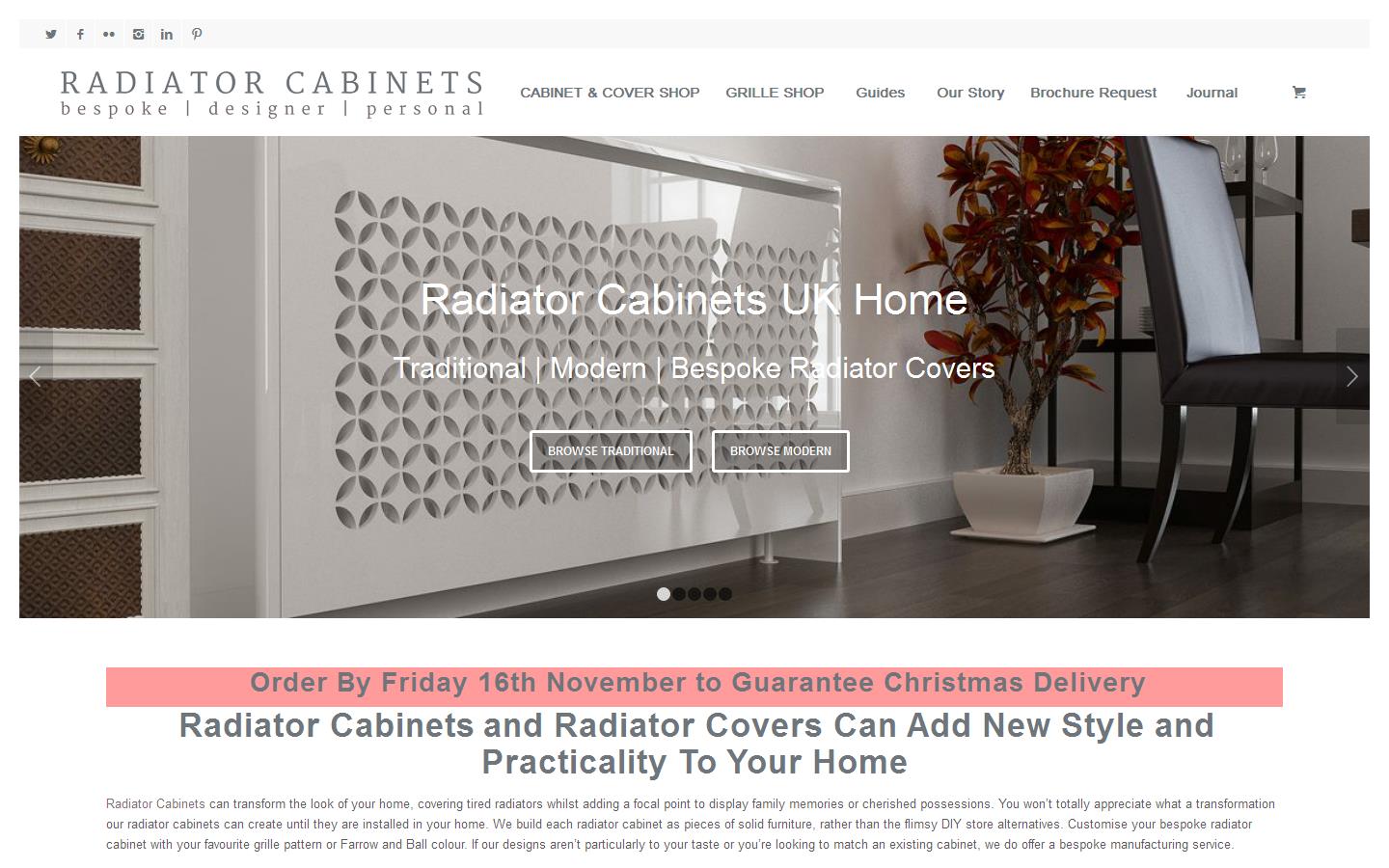 Radiator Cabinets UK Ltd Website